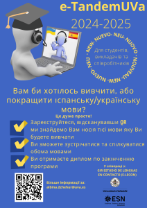 cartel e-TándemUVa 2024 UCRANIANO